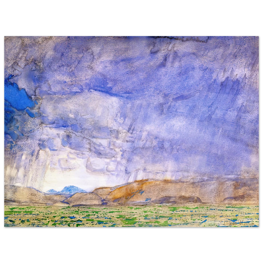 Thunderstorm On The Oregon Trail by Childe Hassam – art poster