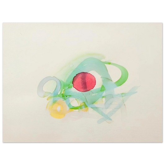 Untitled Red Green Yellow And Blue by Luis Feito – art poster