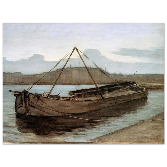 Evening At Weesperzijde Sun by Piet Mondrian – art poster, view 2
