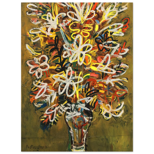 Flower Vase by Rene Portocarrero (1963) – art poster