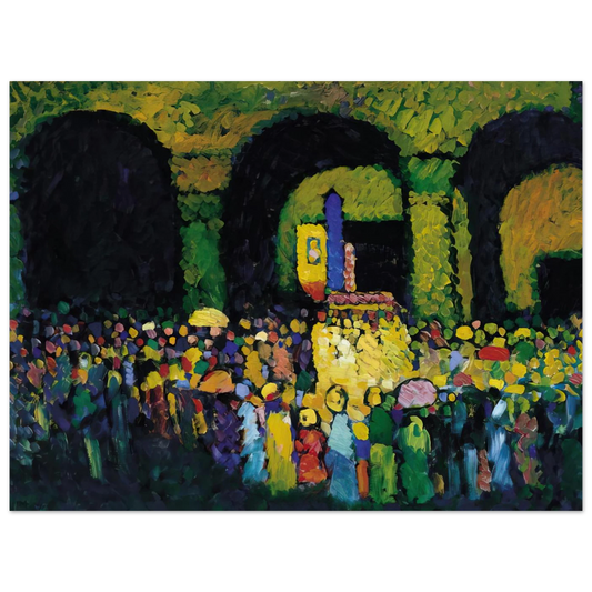 The Ludwigskirche In Munich by Wassily Kandinsky (1908) – art poster, view 2