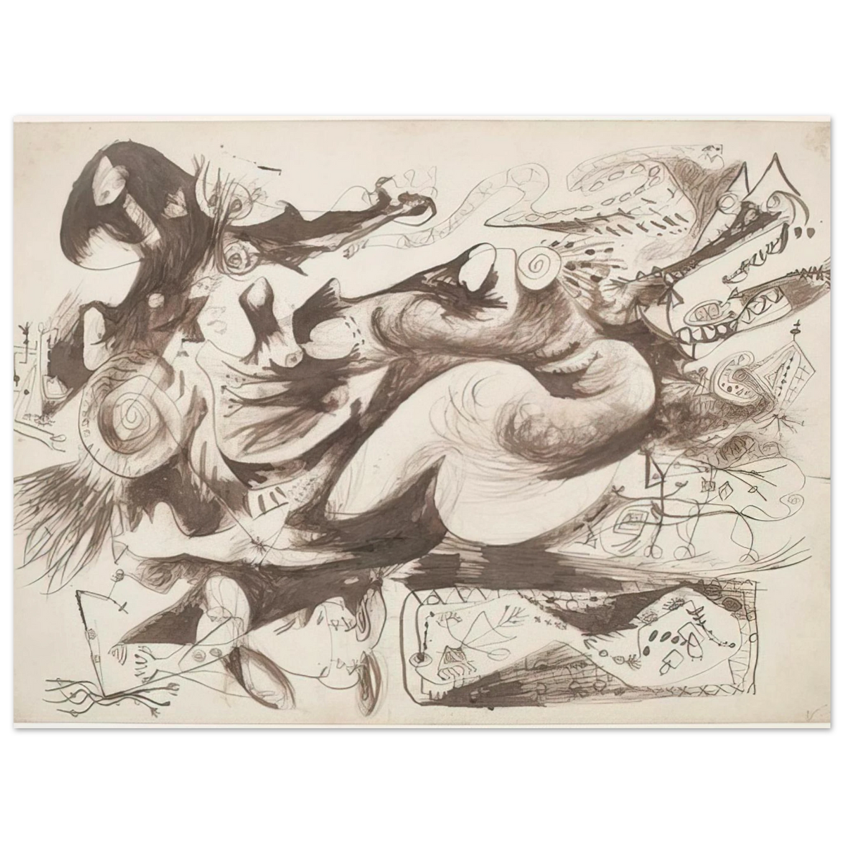Untitled O Connor Thaw 770 by Jackson Pollock – art poster