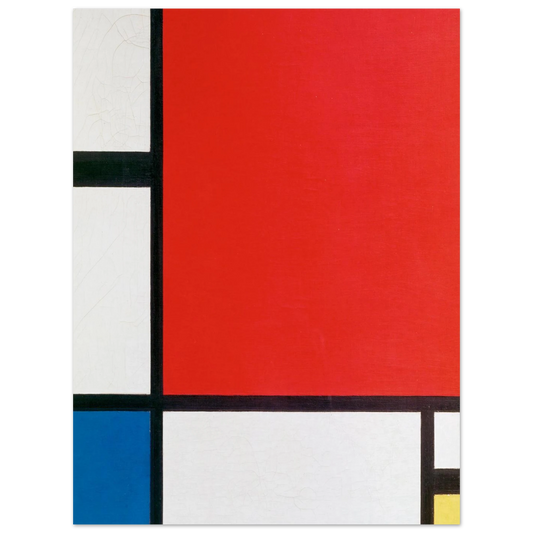 Composition With Red, Blue And Yellow by Piet Mondrian – art poster