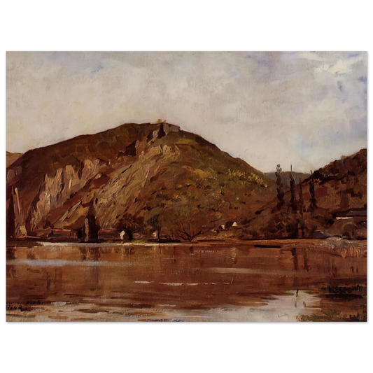 Meuse River Around Namur by Theo van Rysselberghe (1880) – art poster, view 2