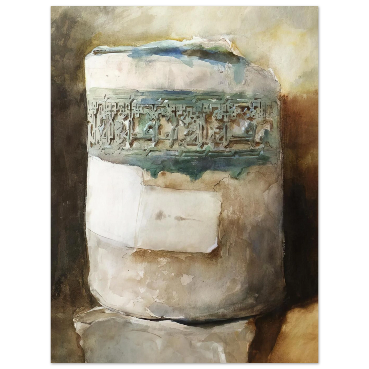 Persian Artifact With Faience Decoration by John Singer Sargent – art poster, view 2