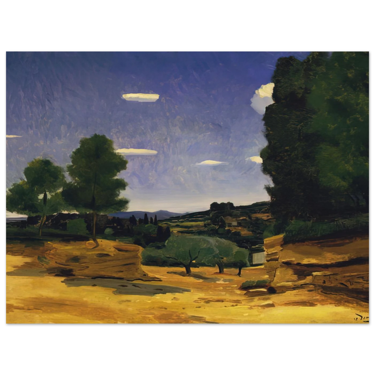 Landscape Provence by Andre Derain (1925) – art poster, view 2
