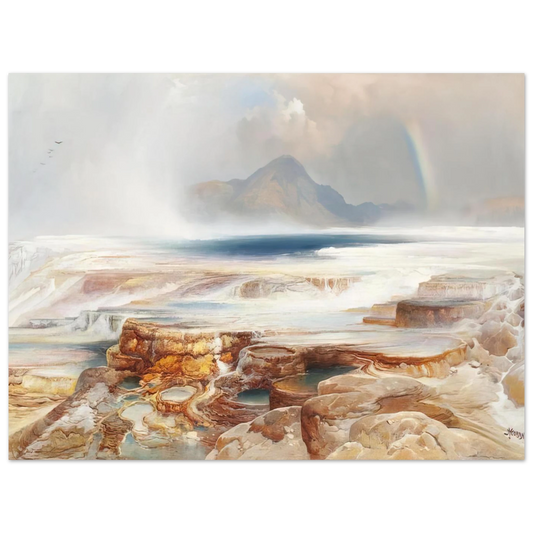 Hot Springs Of The Yellowstone by Thomas Moran – art poster