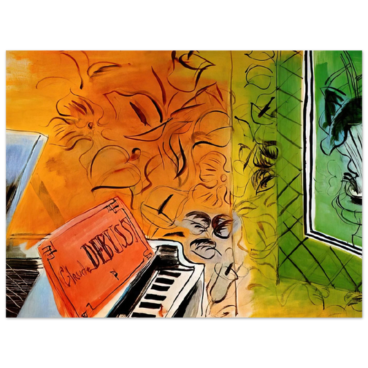 Homage To Claude Debussy by Raoul Dufy (1952) – art poster