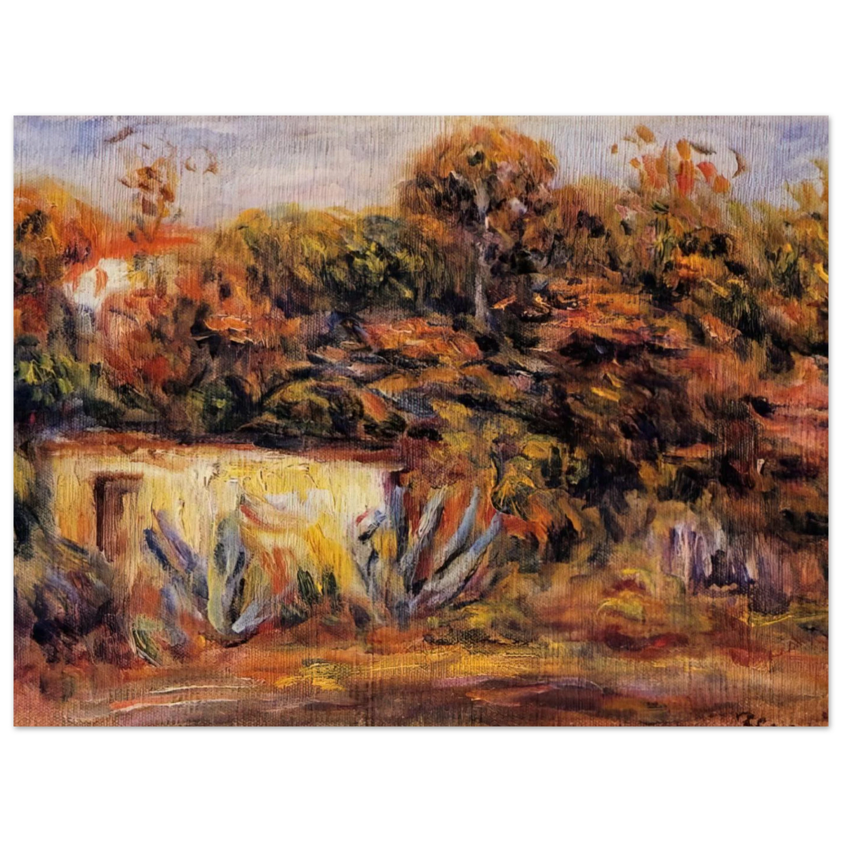 Cabin With Aloe Plants by Pierre-Auguste Renoir – art poster