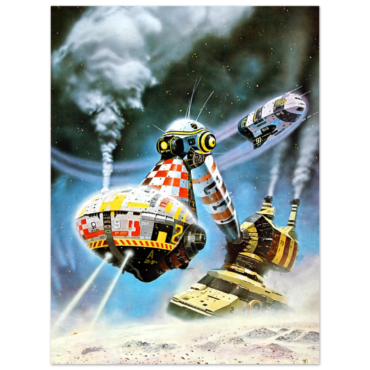 Mindbridge by Chris Foss (1975) – art poster, view 2