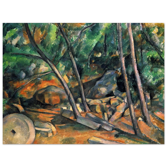 Woods With Millstone by Paul Cézanne – art poster, view 2