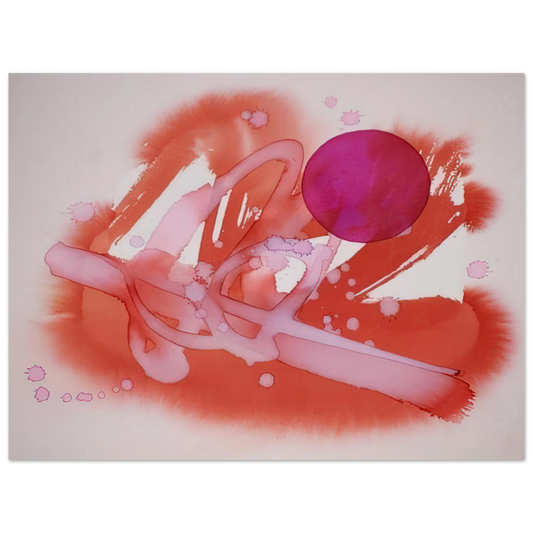 Untitled Purple And Red by Luis Feito – art poster, view 2