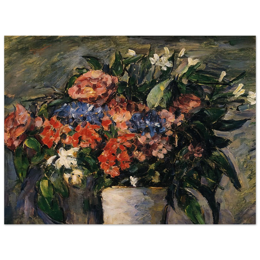 Pot Of Flowers by Paul Cézanne – art poster