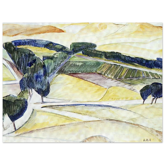 Landscape At Toledo by Diego Rivera (1913) – art poster, view 2