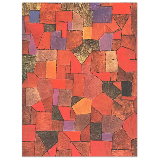 Mountain Village Autumnal by Paul Klee (1934) – art poster