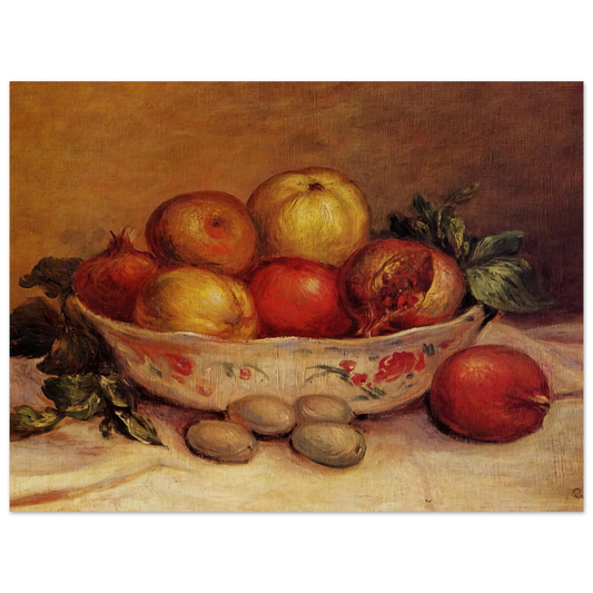 Still Life With Pomegranates by Pierre-Auguste Renoir – art poster, view 2