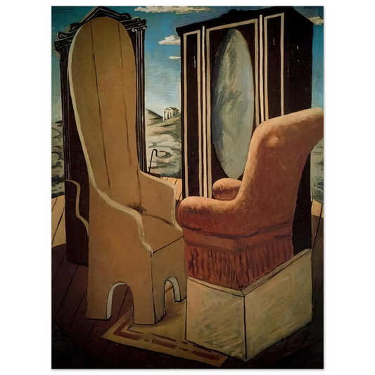 Furniture In The Valley by Giorgio de Chirico – art poster
