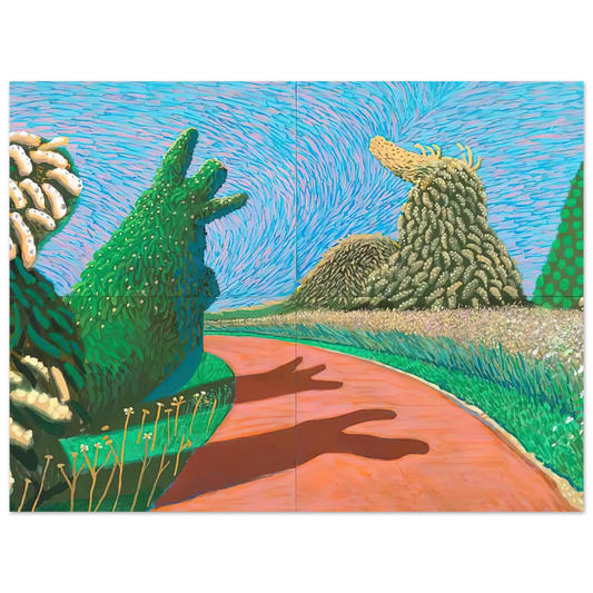 May Blossom on the Roman Road by David Hockney – art poster, view 2