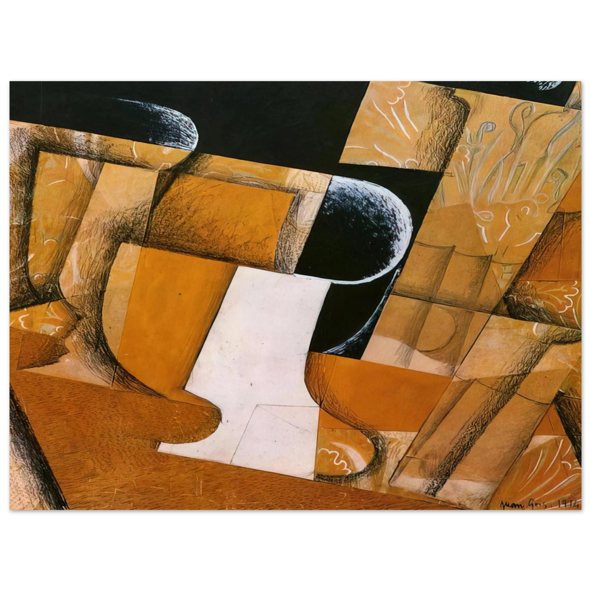 The Glass The Fruit Bowl by Juan Gris (1914) – art poster, view 2