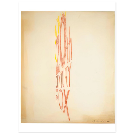 Angle Study Large Trademark by Edward Ruscha (1962) – art poster, view 2