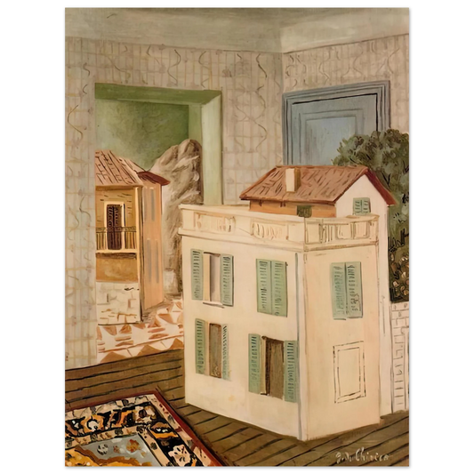 The House In The House by Giorgio de Chirico – art poster