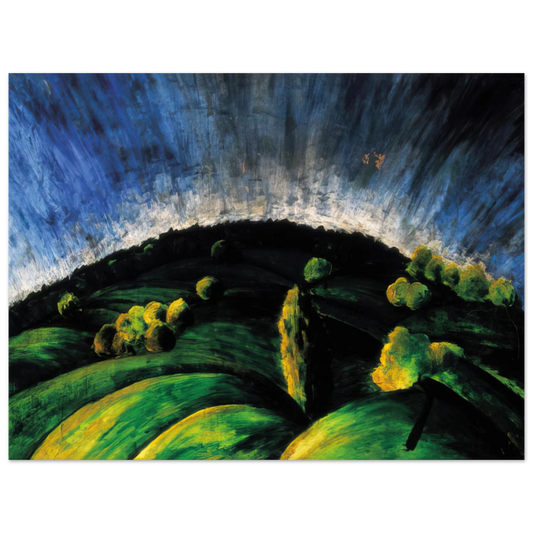 Mountains Of Buda by Laszlo Moholy-Nagy – art poster, view 2