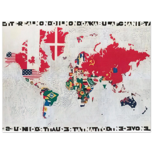 Mappa by Alighiero Boetti (1983) – art poster, view 2