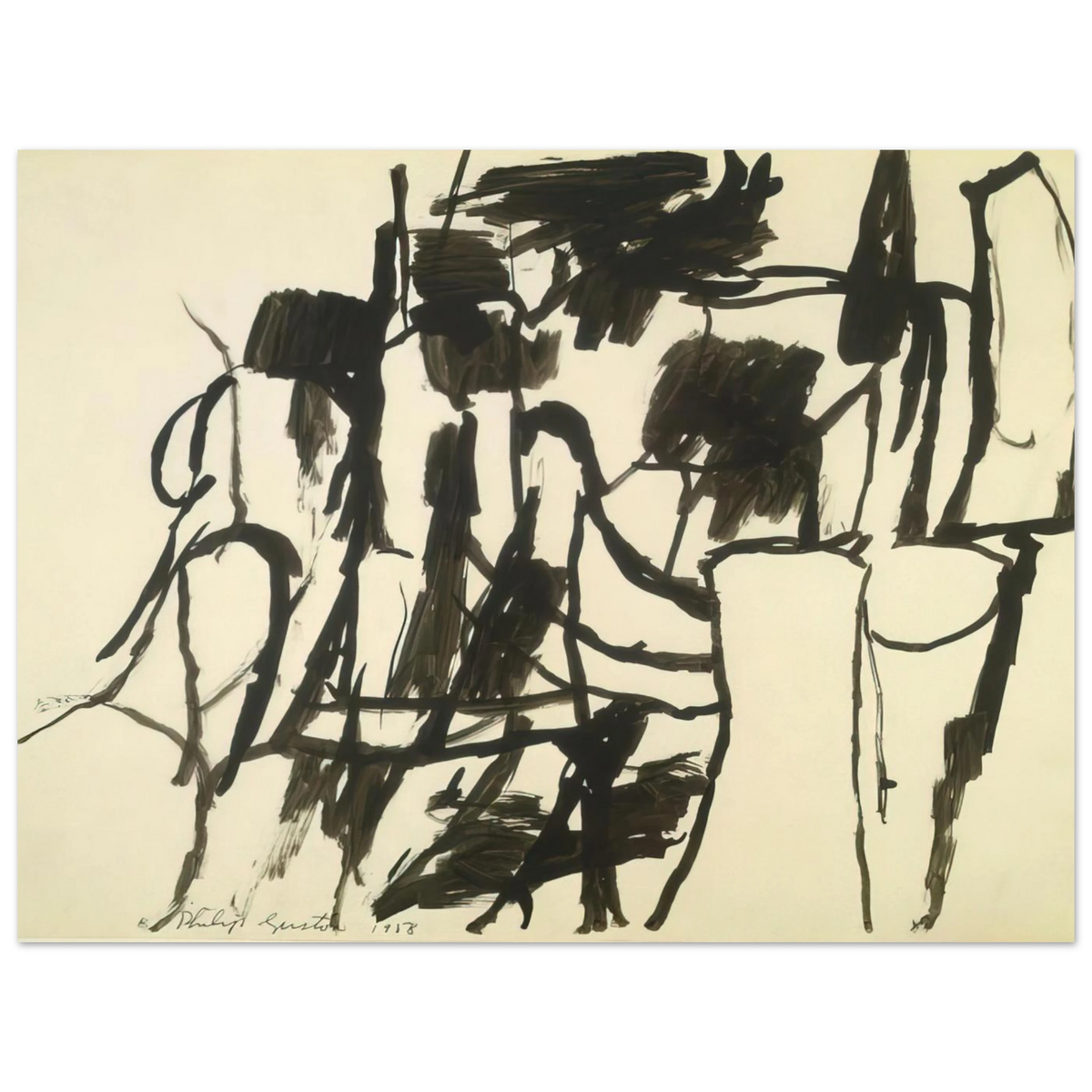 Untitled 4 by Philip Guston – art poster, view 2