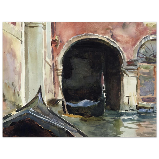 Venetian Canal by John Singer Sargent – art poster
