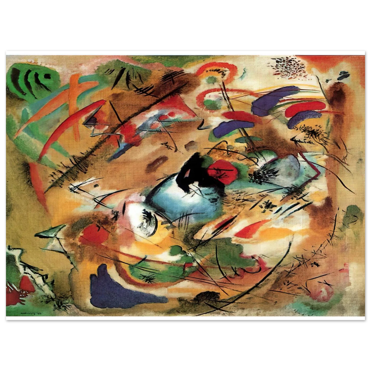 Improvisation Dreamy by Wassily Kandinsky (1913) – art poster