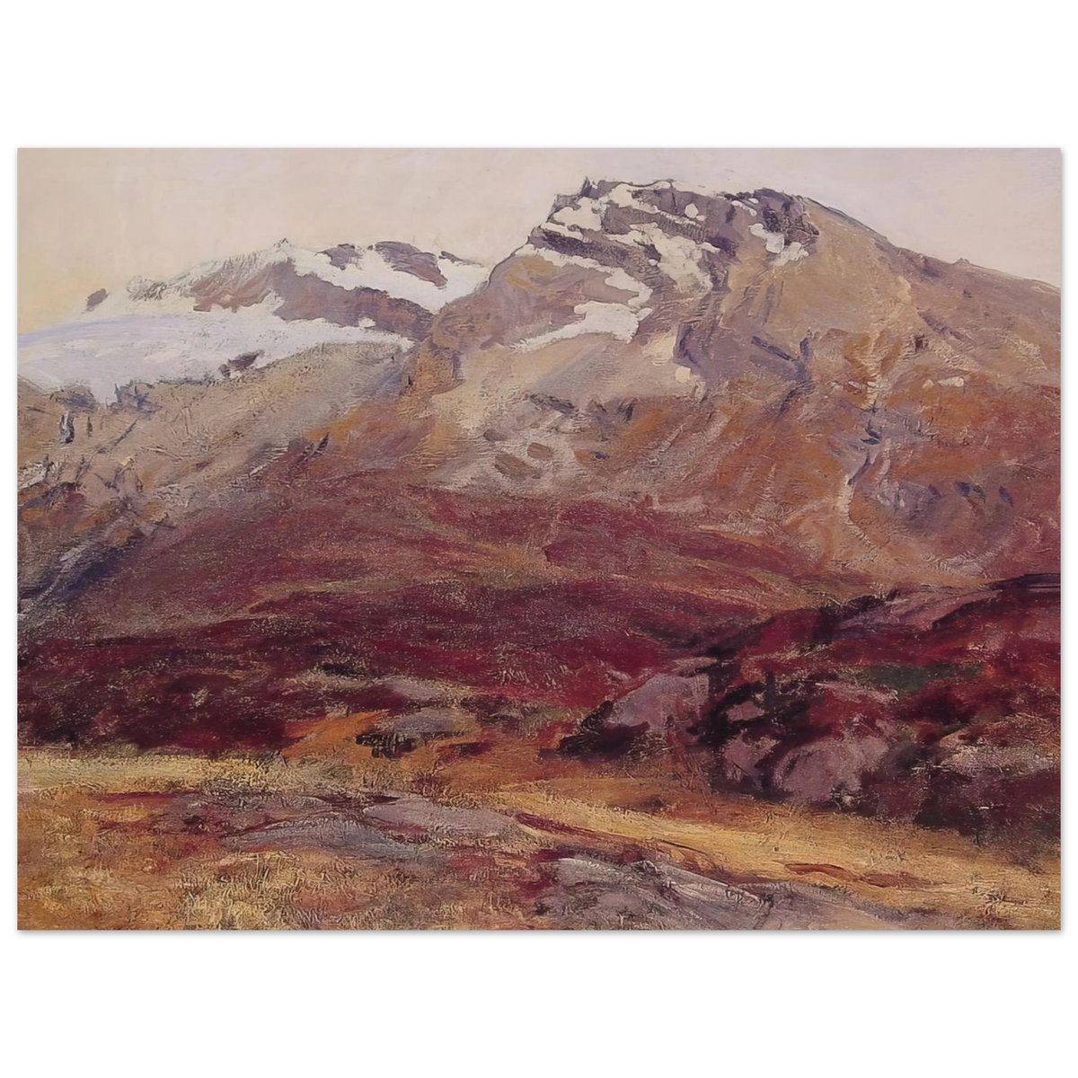 Coming Down From Mont Blanc by John Singer Sargent – art poster, view 2