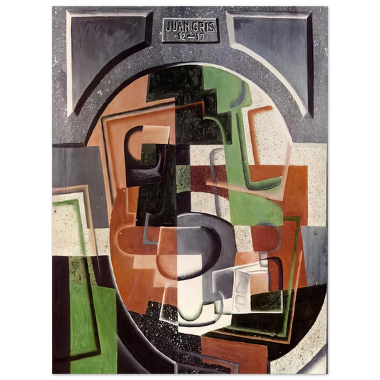 Still Life On Plaque by Juan Gris (1917) – art poster