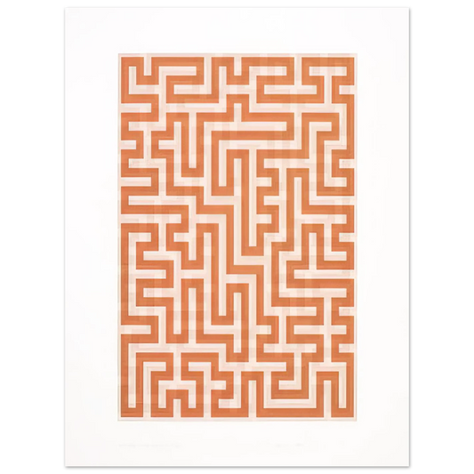 Red Meander II by Anni Albers (1971) – art poster