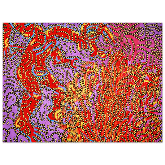 Moses And The Burning Bush by Keith Haring (1985) – art poster, view 2