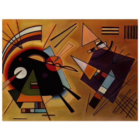 Black And Violet by Wassily Kandinsky (1923) – art poster