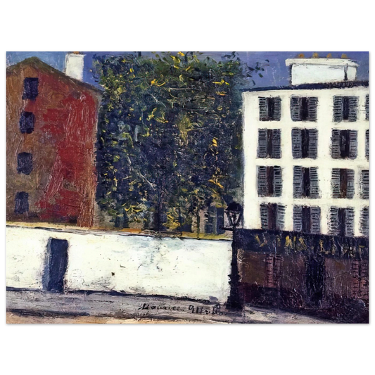 Montmartre Street by Maurice Utrillo – art poster