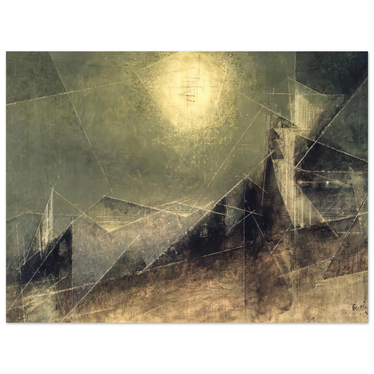 Lunar Web by Lyonel Feininger (1951) – art poster, view 2
