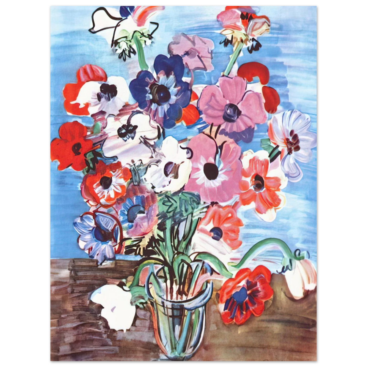 Anemones by Raoul Dufy (1937) – art poster, view 2