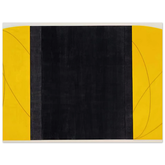 Ellow Black Zone Painting Iv by Robert Mangold (1996) – art poster, view 2