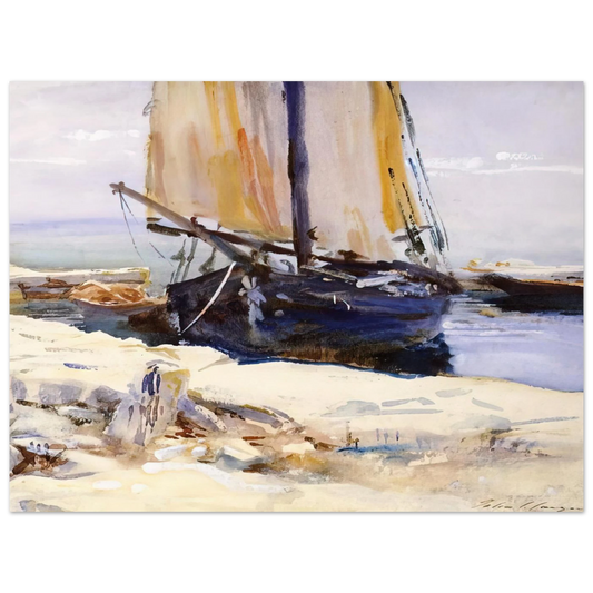 Above Lake Garda At San Vigilio by John Singer Sargent – art poster, view 2