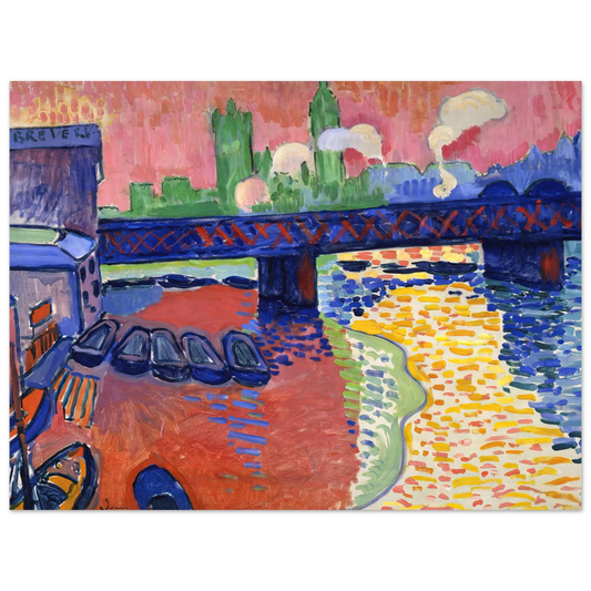 Charing Cross Bridge by Andre Derain (1906) – art poster
