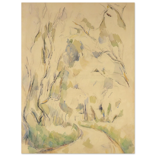 Well By The Winding Road In The Park Of Chateau Noir by Paul Cézanne – art poster