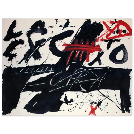 Negre I Roig Iii Fora by Antoni Tapies (1976) – art poster, view 2