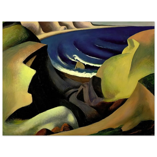 The Cliffs by Thomas Hart Benton (1921) – art poster, view 2