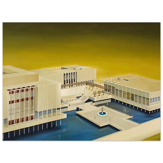The Los Angeles County Museum On Fire by Edward Ruscha (1968) – art poster