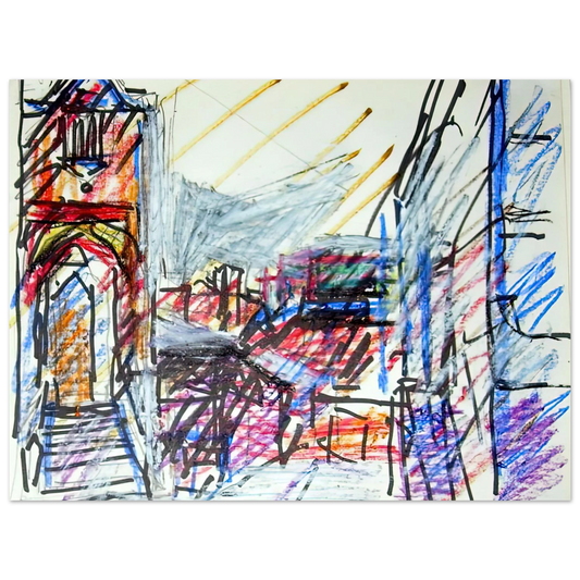 To The Studios by Frank Auerbach – art poster, view 2