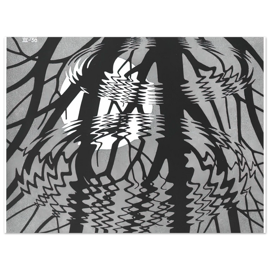 Rippled Surface by M.C. Escher – art poster