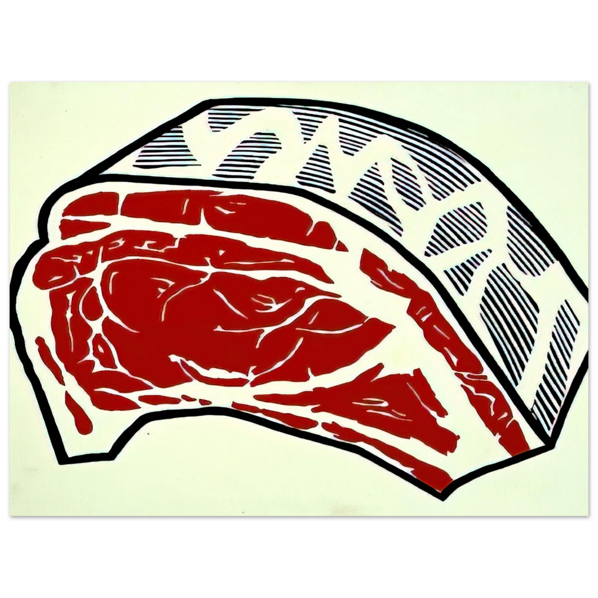 Standing Rib by Roy Lichtenstein (1962) – art poster, view 2