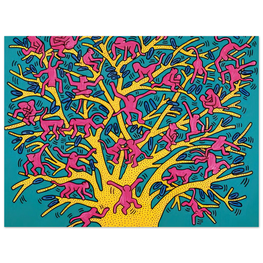 The Tree Of Monkeys by Keith Haring – art poster
