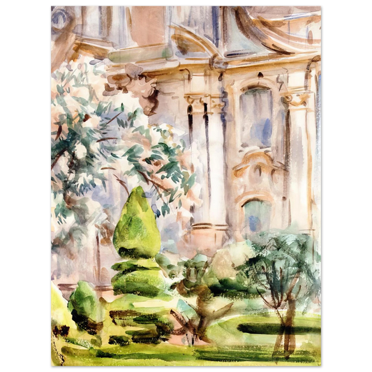 Palace And Gardens, Spain by John Singer Sargent – art poster